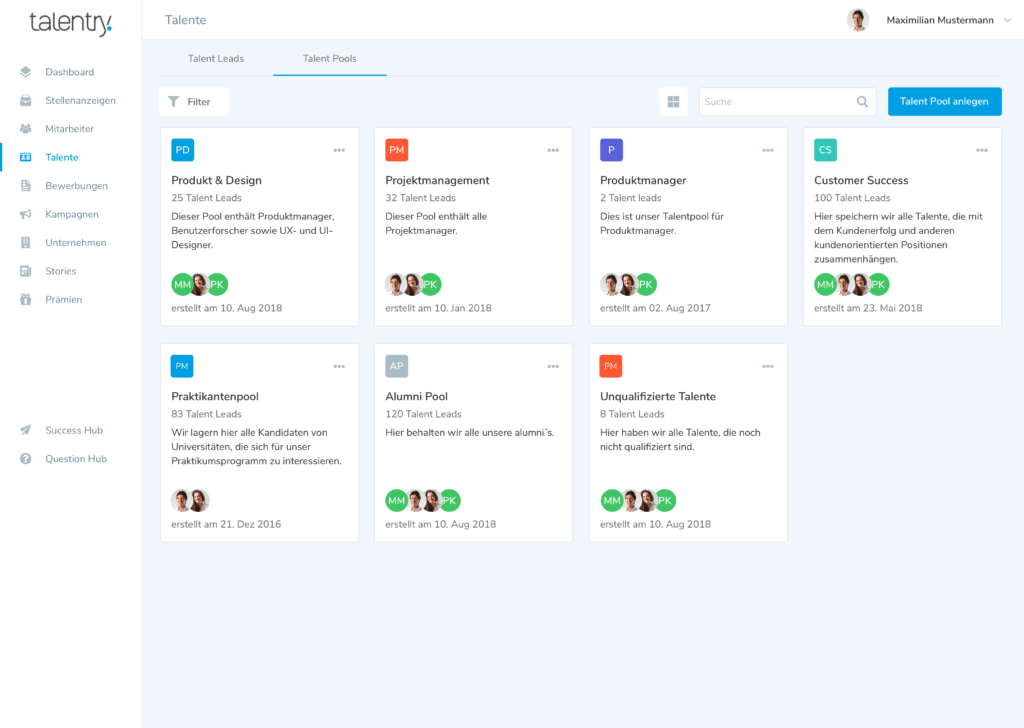 Den globalen Talent Pool in fach- oder themenspezifische Pools unterteilen