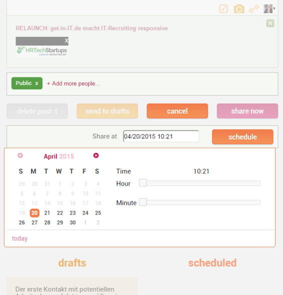 doshare-artikel-teilen-terminieren